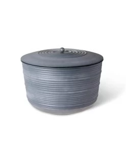 Ribbed Hose Pot With Lid -Pots - Planters Store 8613332 5801