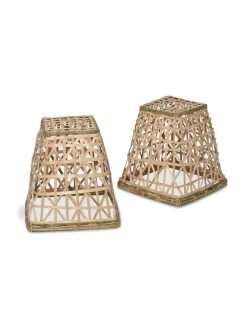 Bamboo Cloche, Set Of 2 -Pots - Planters Store 8613351 4693