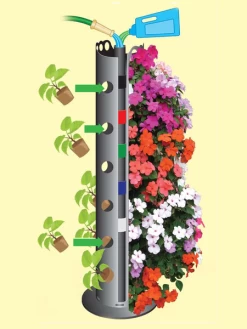 Flower Tower -Pots - Planters Store webimage 8613624 02V