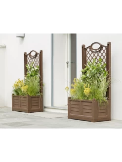 Separate Flower Box With Trellis -Pots - Planters Store webimage 8613626 02V